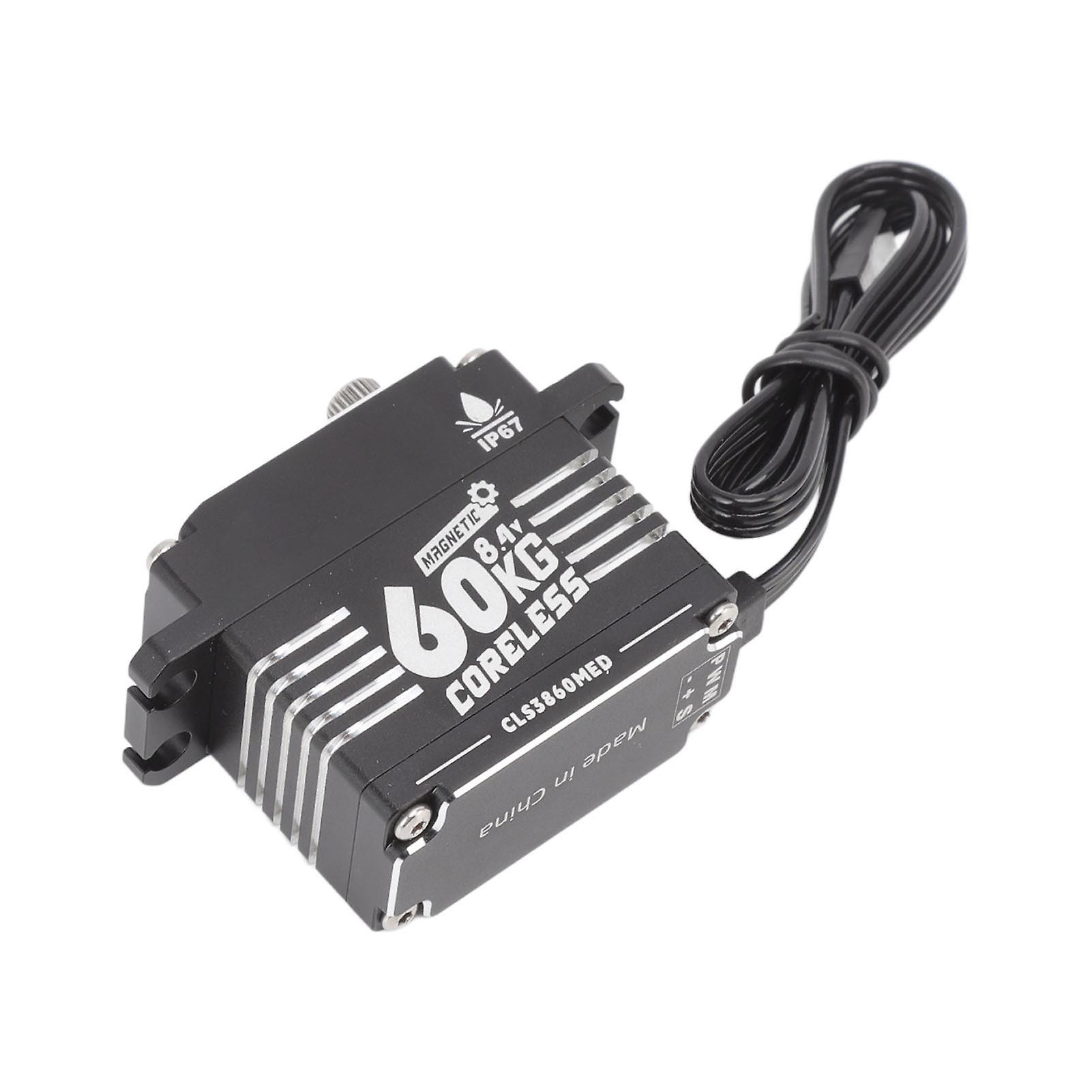 FLASH HOBBY RC Gear Servo 60KG Coreless Motor Super Torque Programmable Waterproof RC Steering Gear for RC Cars 360 Degree