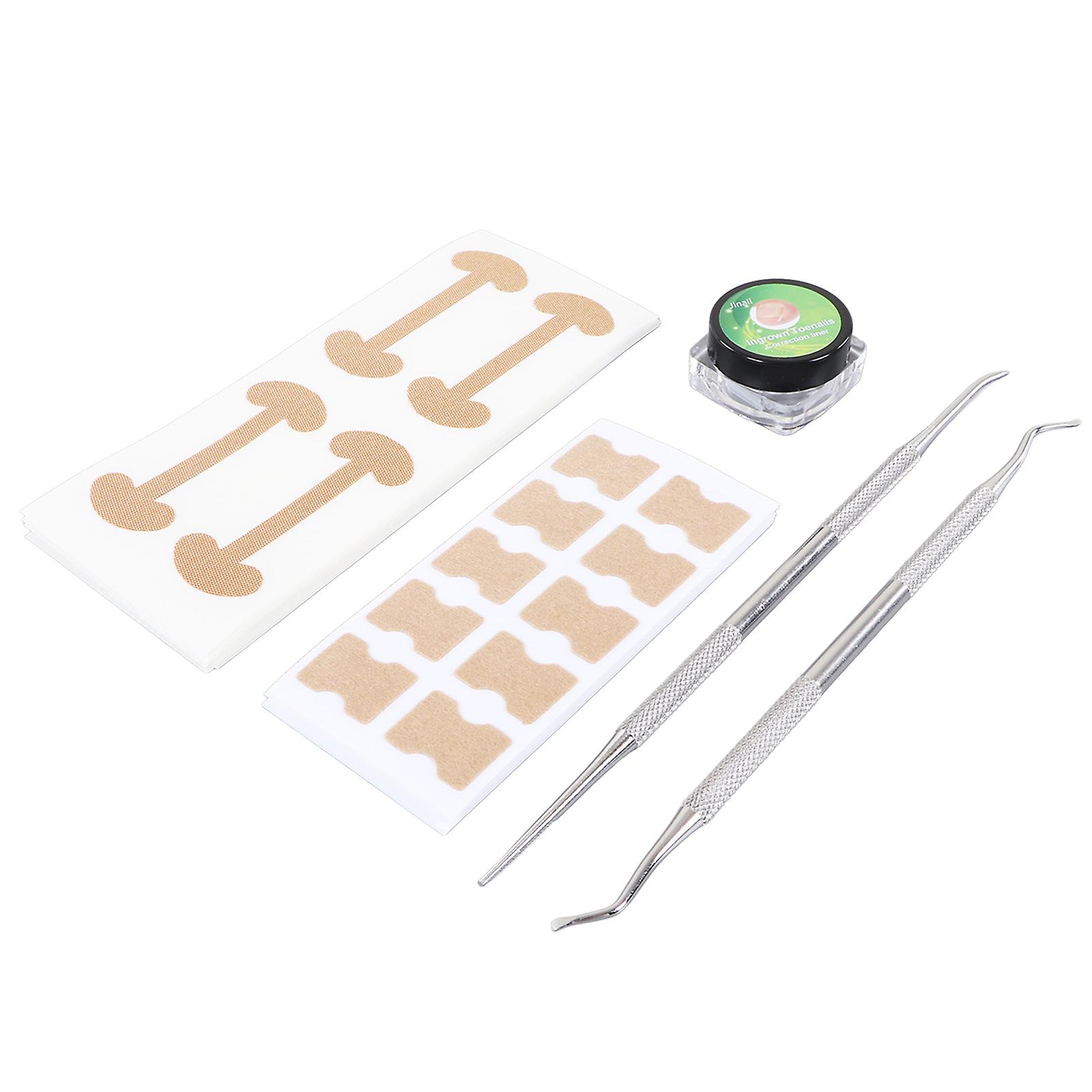 Ingrown Toenail Treatment Kit Toenail Correction Patch C Type Strips Nail File Lifter Pedicure Tool Kits 