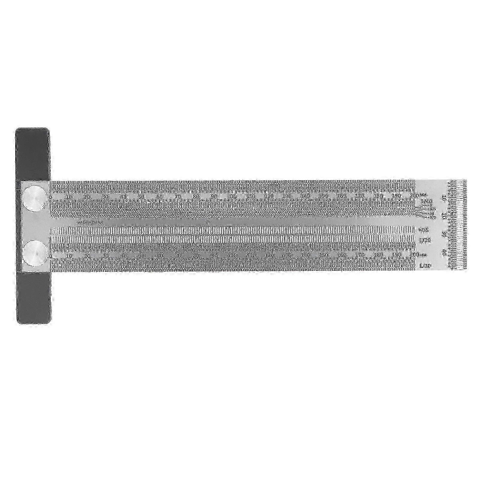 Woodworking Marking T Rulers Carpenter Mark Ruler Gauge Carpenter Measuring Mark Ruler 200mm