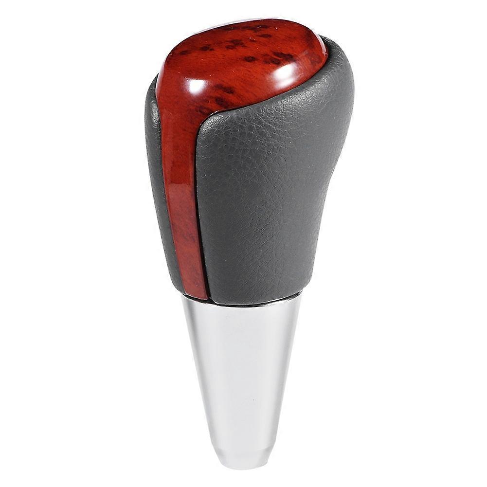 Automatic gear shift knob for Toyota, gray leather shifter head