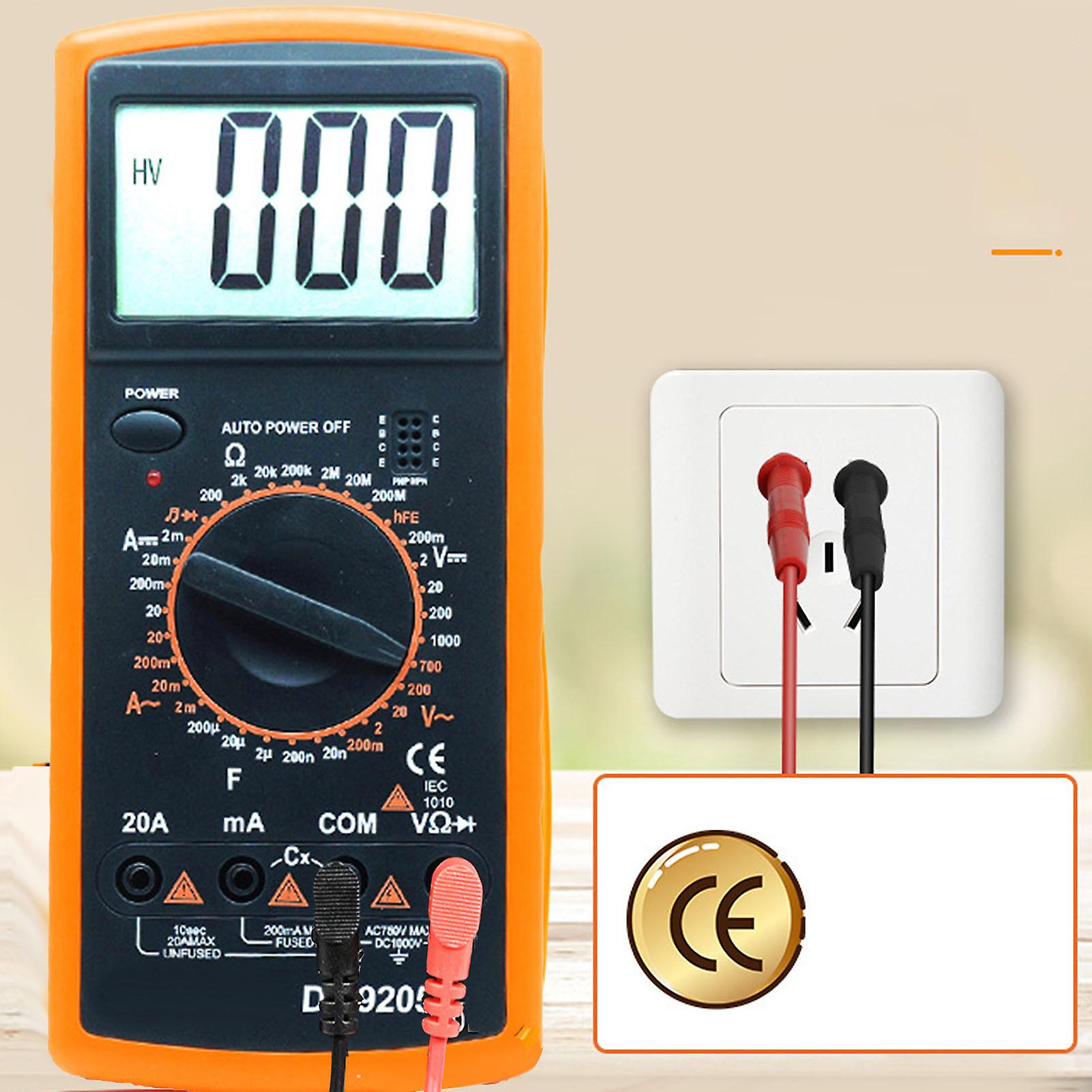 Digital Multimeter Full Protection Intelligent Anti Burning Voltmeter Voltage Current Meter Tester Electrical Multimeter 
