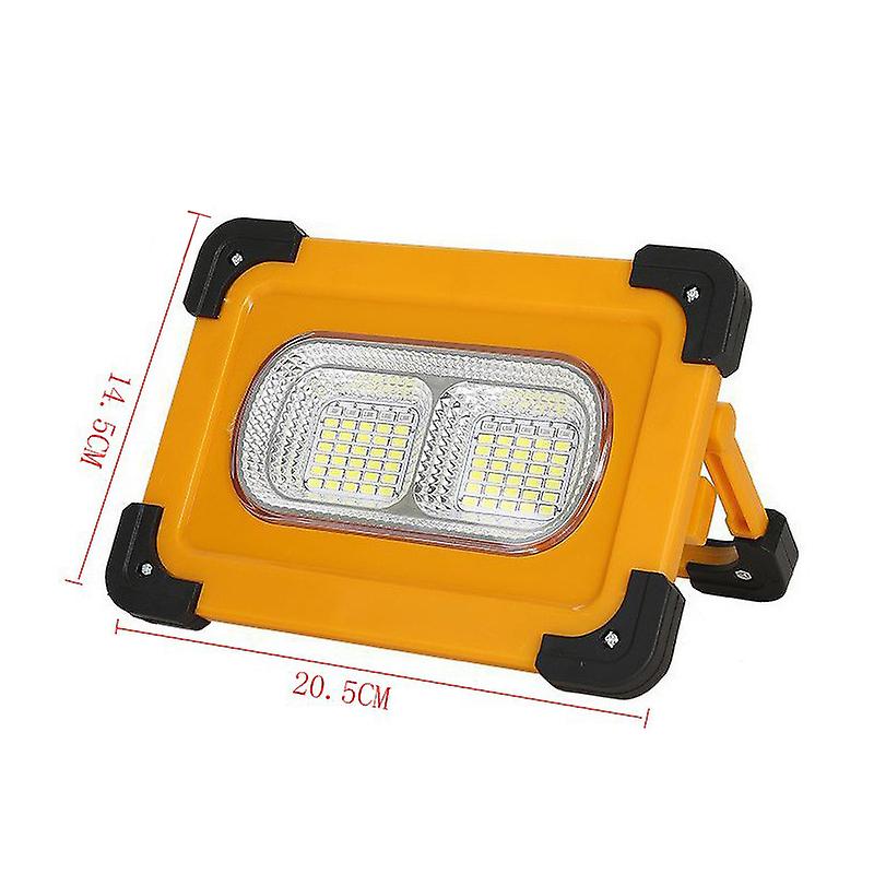 LED Portable Solar Lamp Fast Charging Rechargeable Light with Rotatable Handle for Outdoor Camping Emergency Home Large 