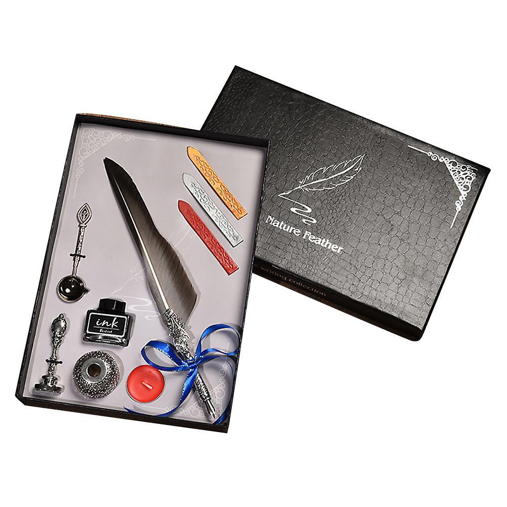 Classical Fountain Pen, Calligraphy Feather Quill Dip Pen Set