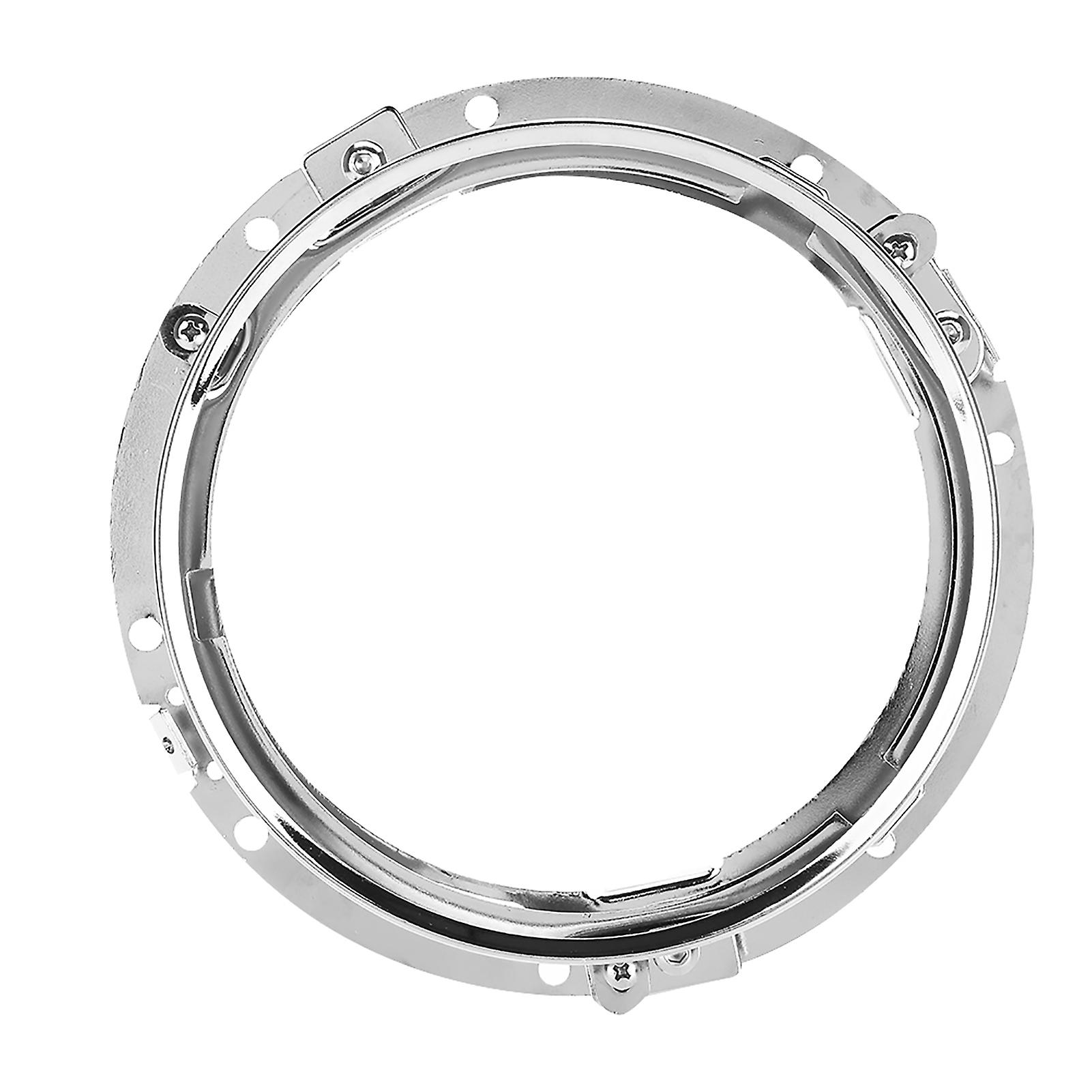 7 inch Car Headlight Round Ring Mounting Bracket for Jeep Wrangler （Silver）
