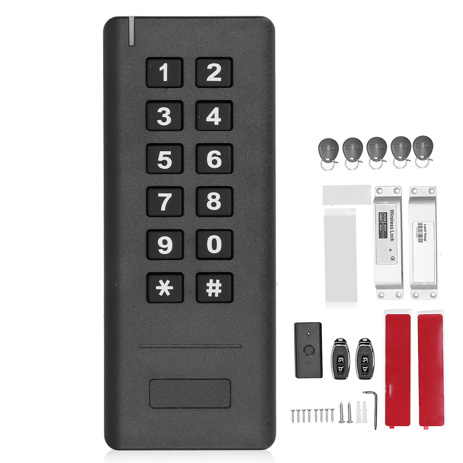 Wireless Smart Access Control System Kit with Remote, Password, and ID Card Entry