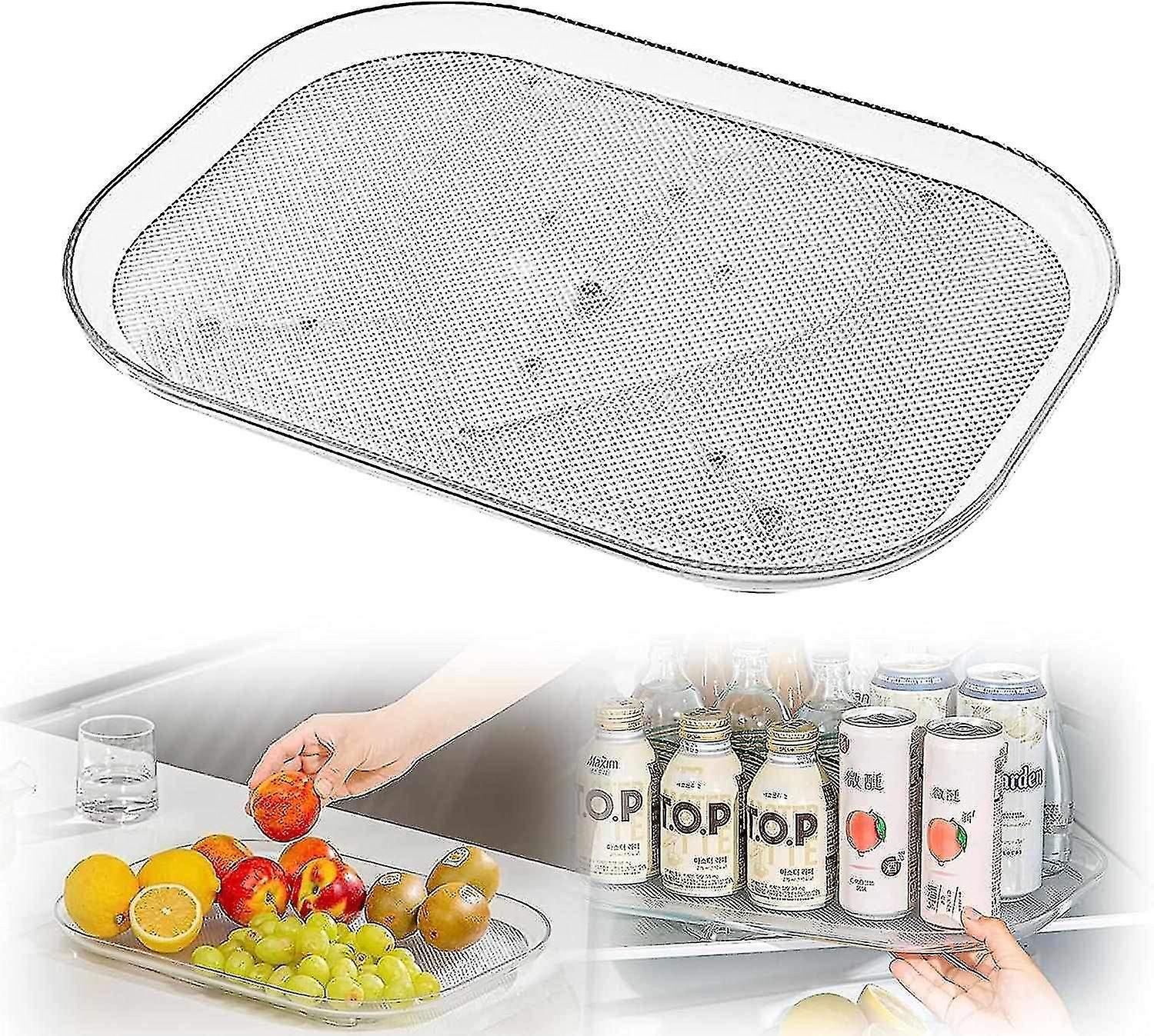 2023 square turntable storage rack, countertop condiment storage rack, household transparent rotatin