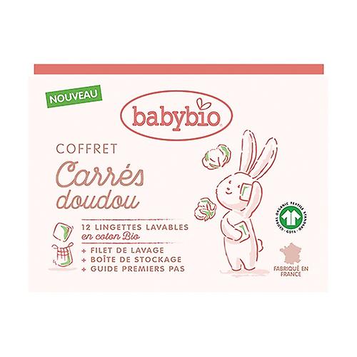 Carré Doudou box - 12 wipes + washing net - GOTS certified 12 units
