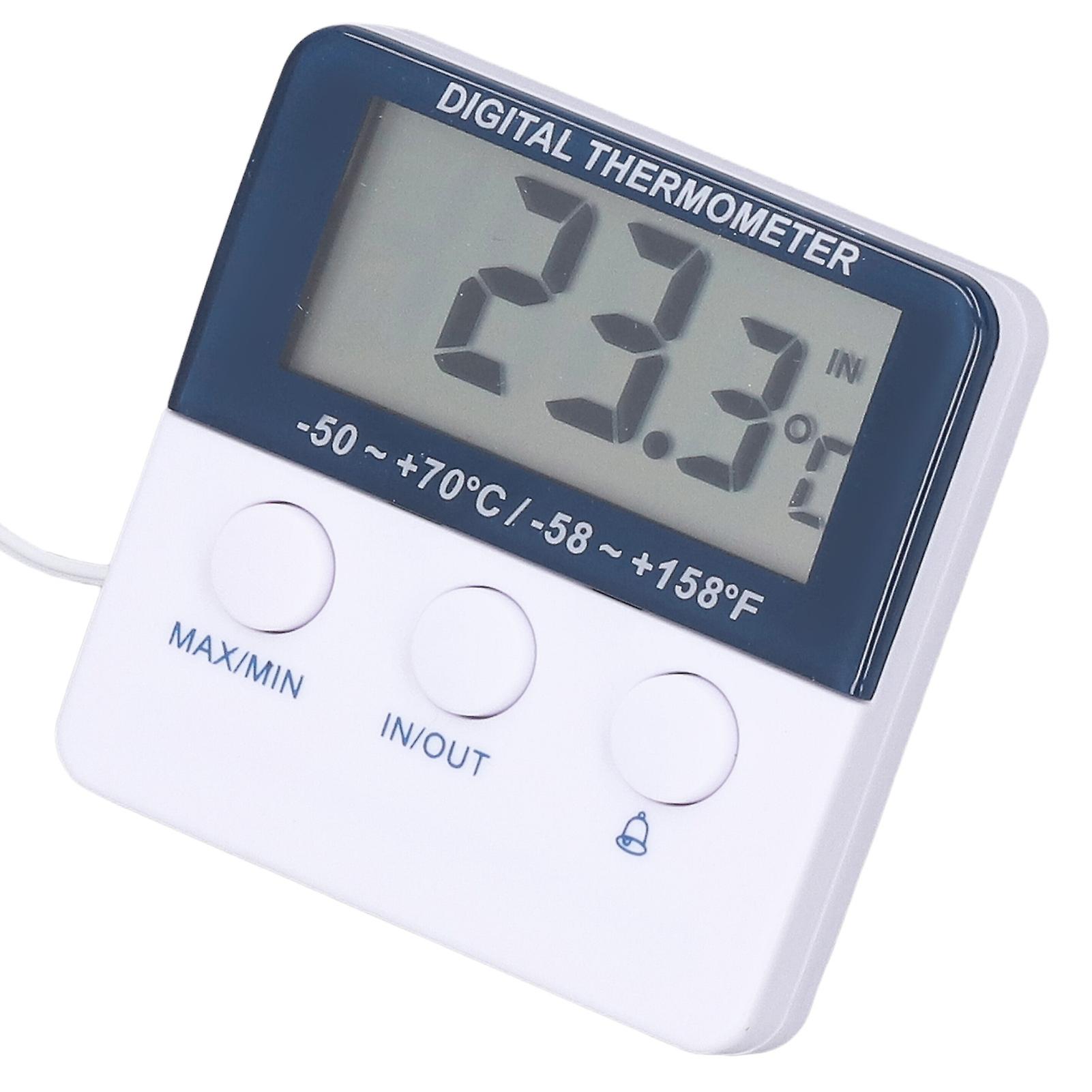 2 in 1 Thermometer Hygrometer ℃/℉ Mode High Accuracy High Low Temperature Alarm Thermometer