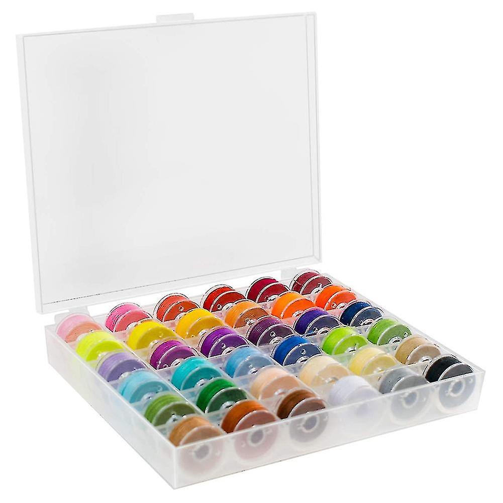 36 Spools Of Thread Compatible With Sewing Machines, Embroidery Accessories, With Storage Cases, Craft Projects And Advertising