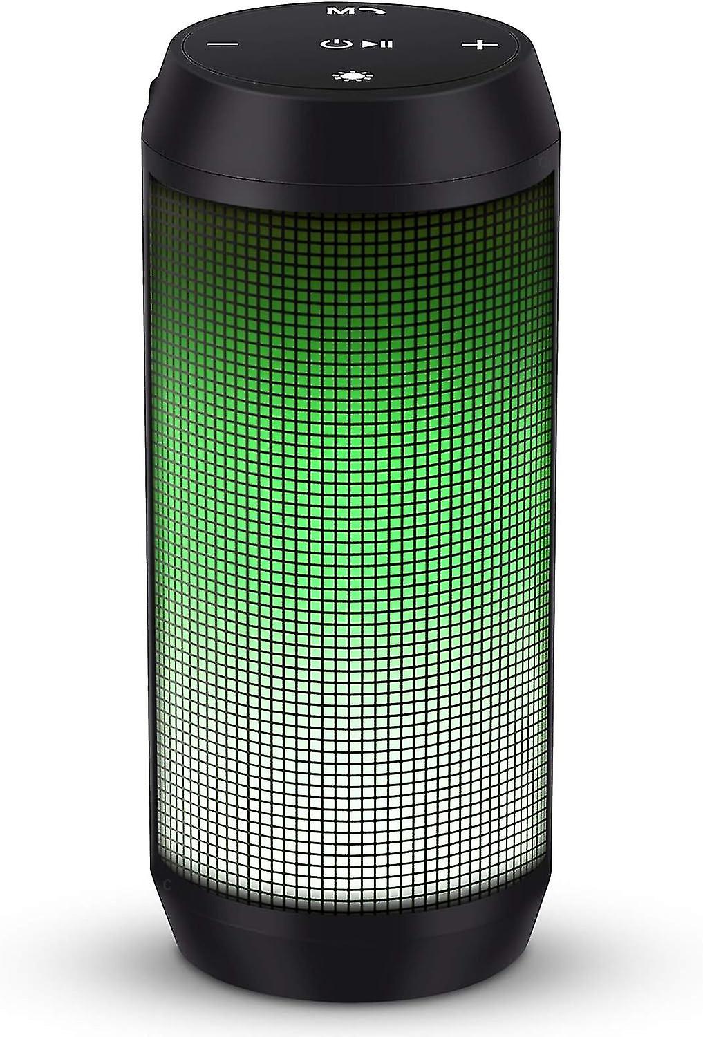 Portable Bluetooth Speaker with 5 Modes Light USB Rechargeable Wireless Speaker Support TF Card/Exte