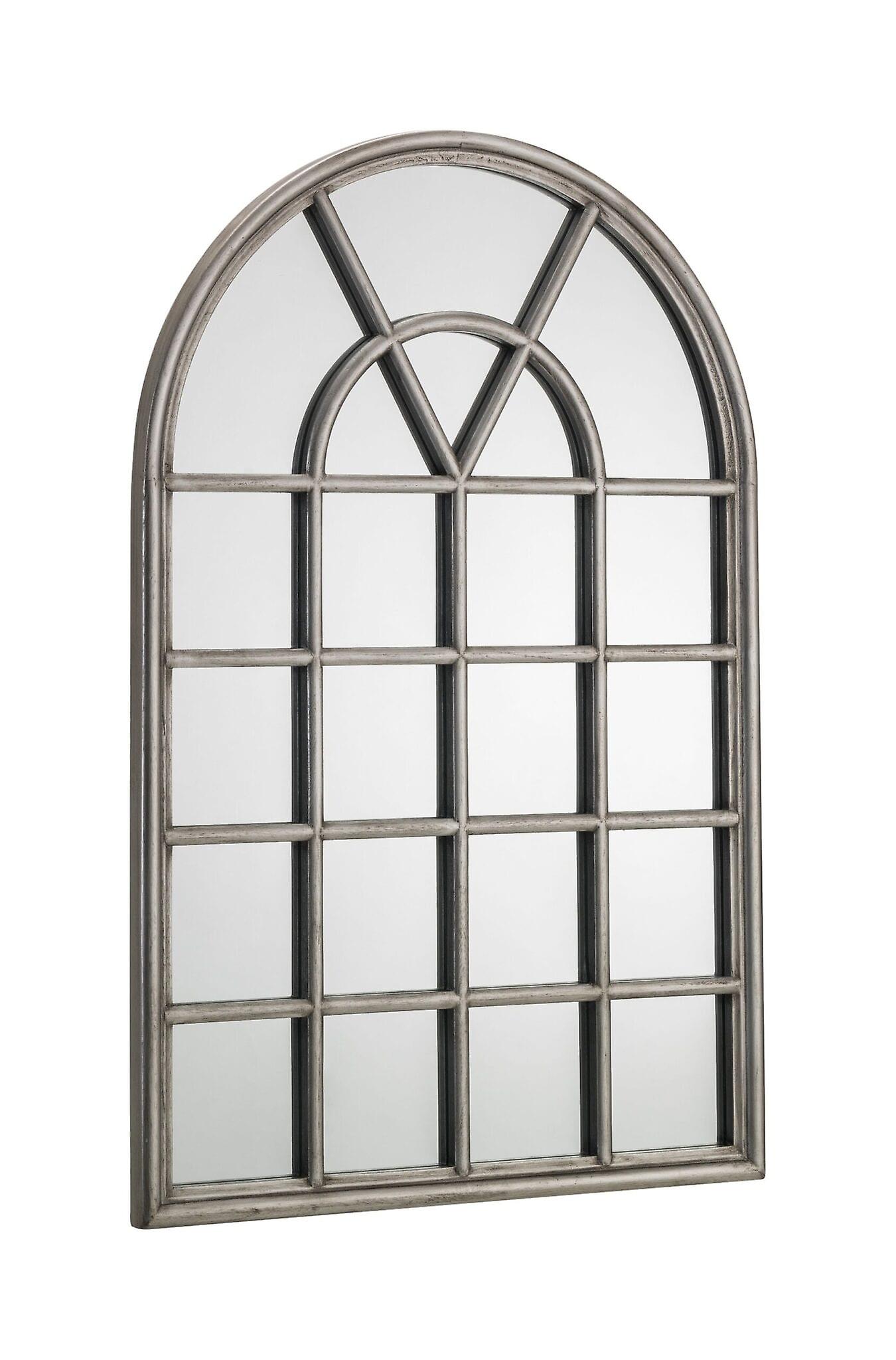 Magnus Pewter Window Mirror