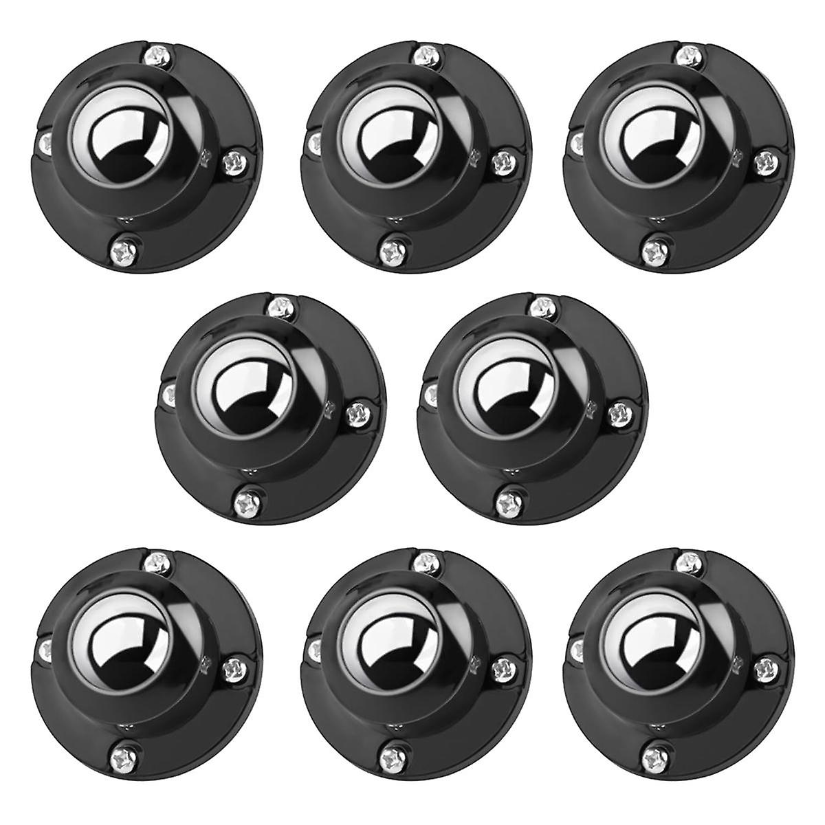 Updated Self Adhesive Caster Wheels 8 Pack, 201 Stainless Steel Stick on Wheels
