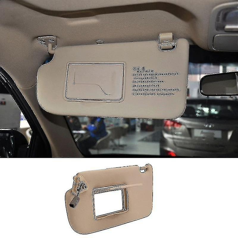 Car left driver side visor shade beige for 2004-2014 852012e000 85201-2e000