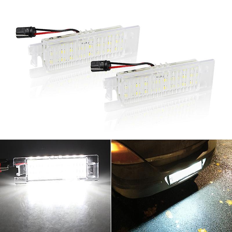 24-smd Led License Plate Light Lamps For Opel Vauxhall Adam Astra H Astra J Astra K Cascada Corsa C Corsa D Corsa E Insignia A
