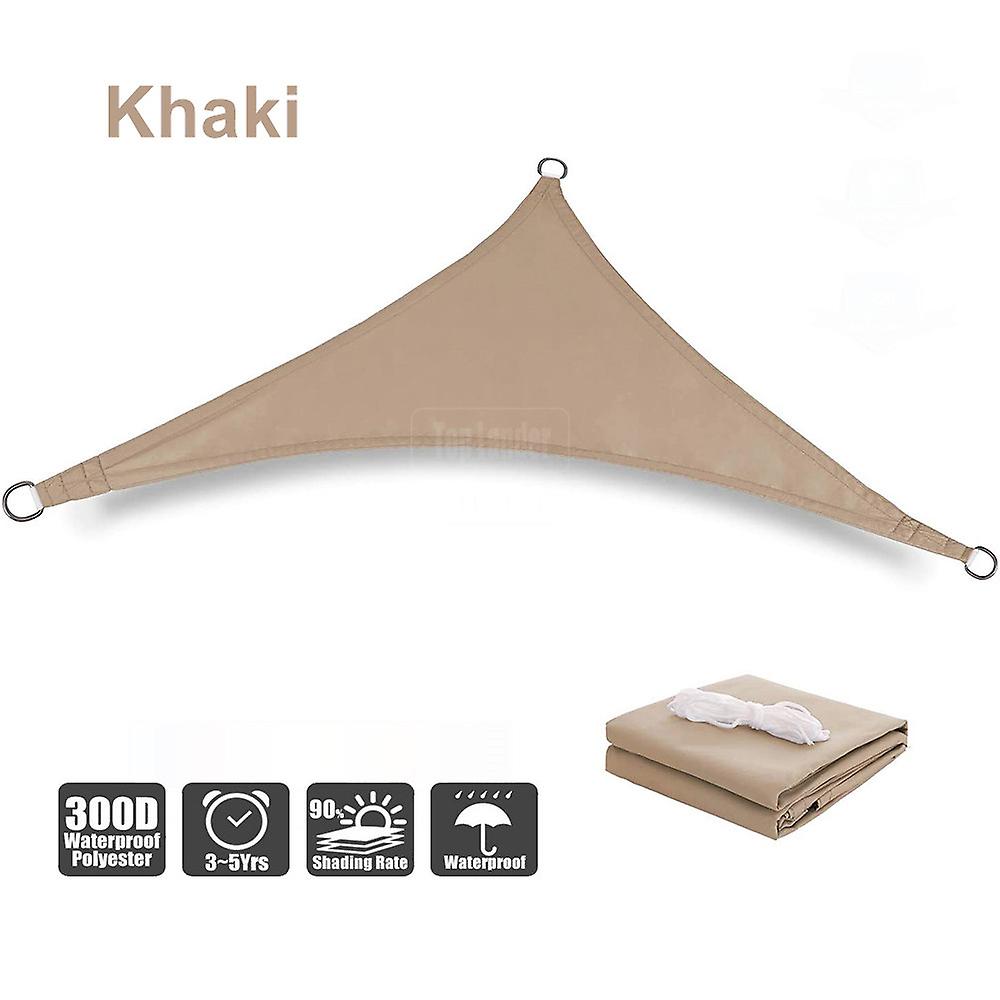 300d grande ombrellone vela triangolo impermeabile giardino piscina patio rifugio ombrellone campeggio all'aperto baldacchino tenda da sole telo