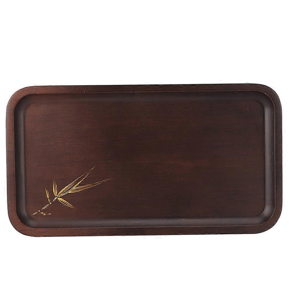 Bamboo Food Serving Plate Rectangular Tea Tray Snack Platter Household Kitchen AccessoryL