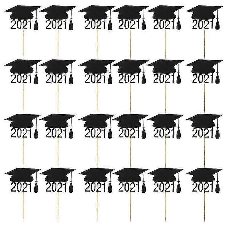 24pcs cake decorations , Graduation Cake Toppers For Cupcake