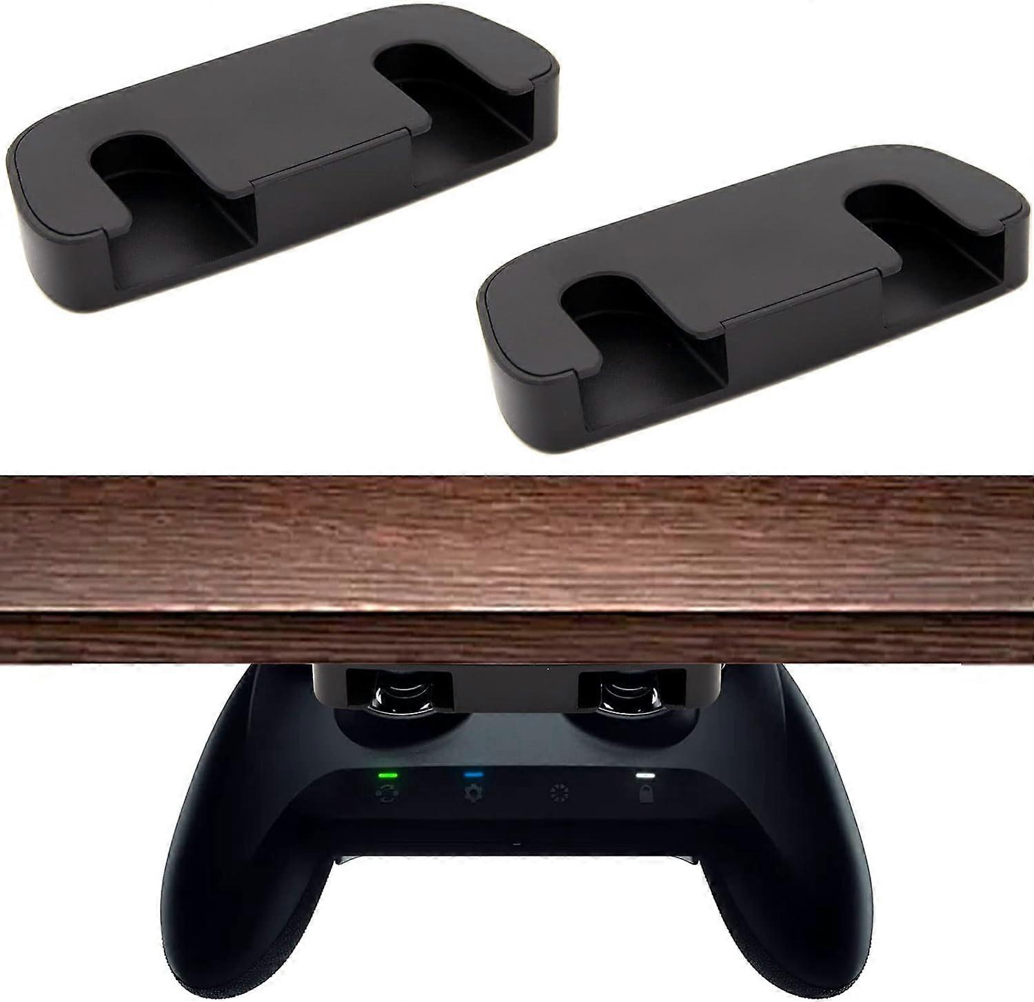 2 Piece PS5 PS4 Joystick Holder, Under Table Joystick Holder Gamepad Hanging Storage Stand