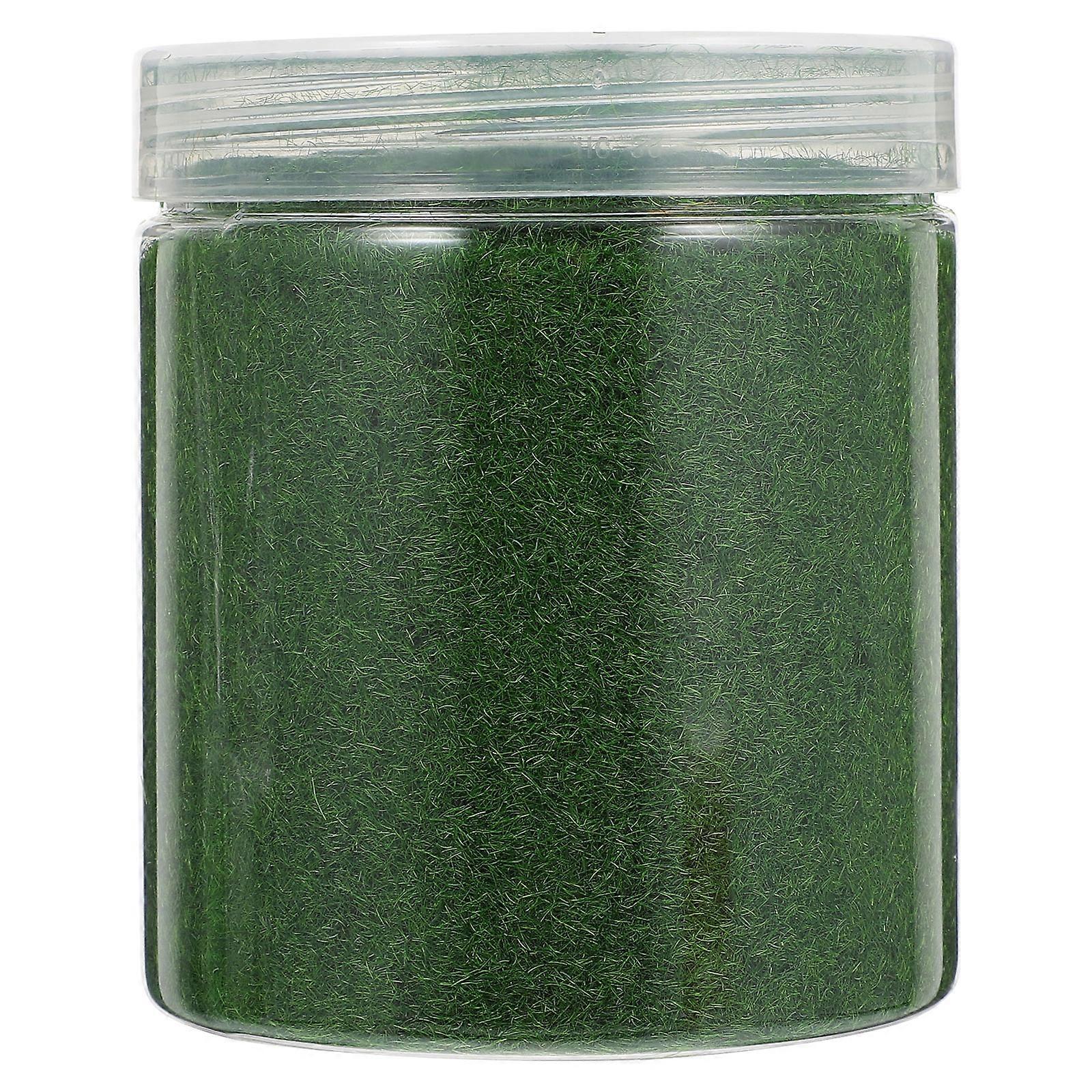 Mixed Model Grass Powder: 1 Bottle Green Grass Miniatures Clay DIY Artificial Sand Table Landscape Building