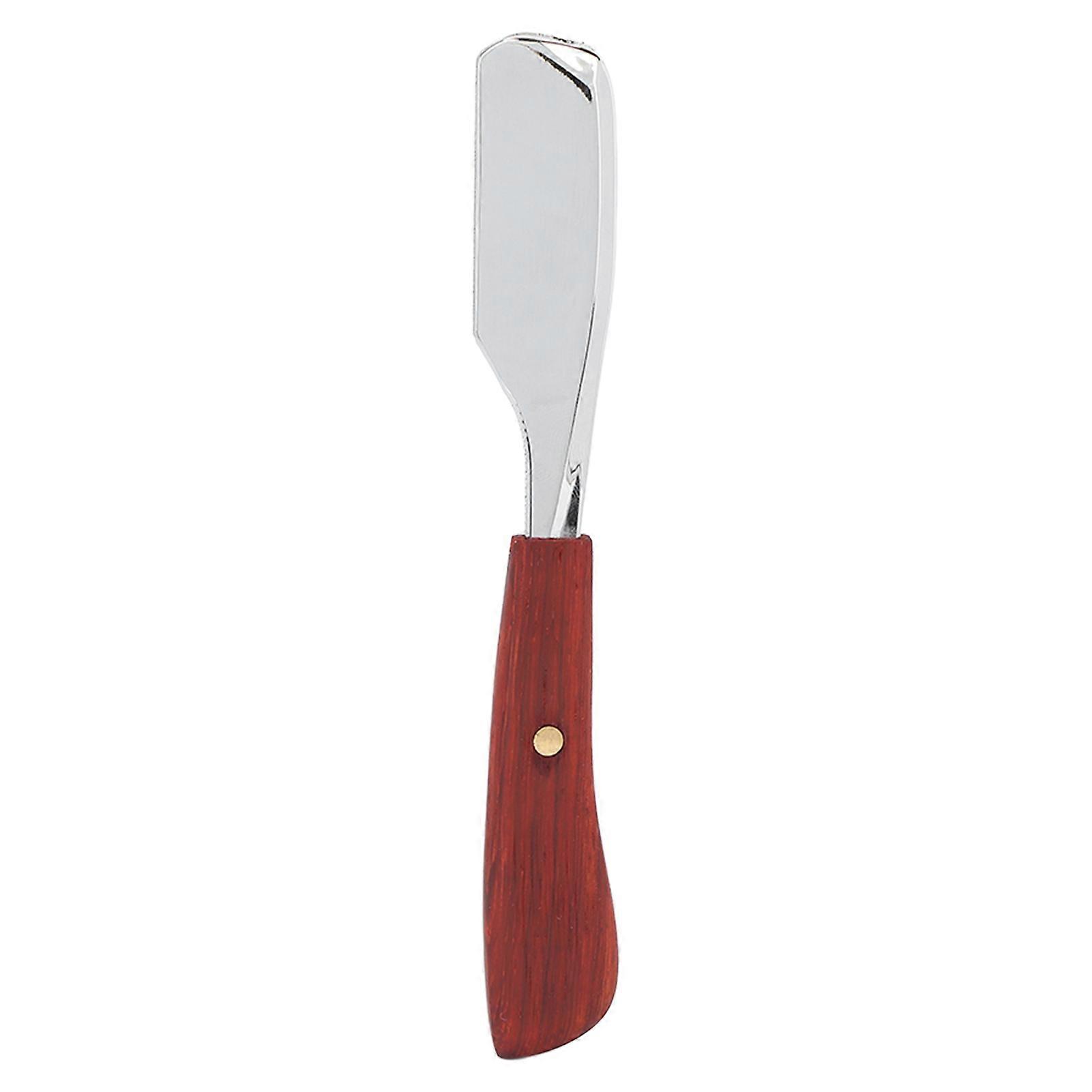 Straight Razor Ergonomic Handle Plating Process Alloy Durable Rustproof Barber Razor For Home Hotel Travelredwood Silver
