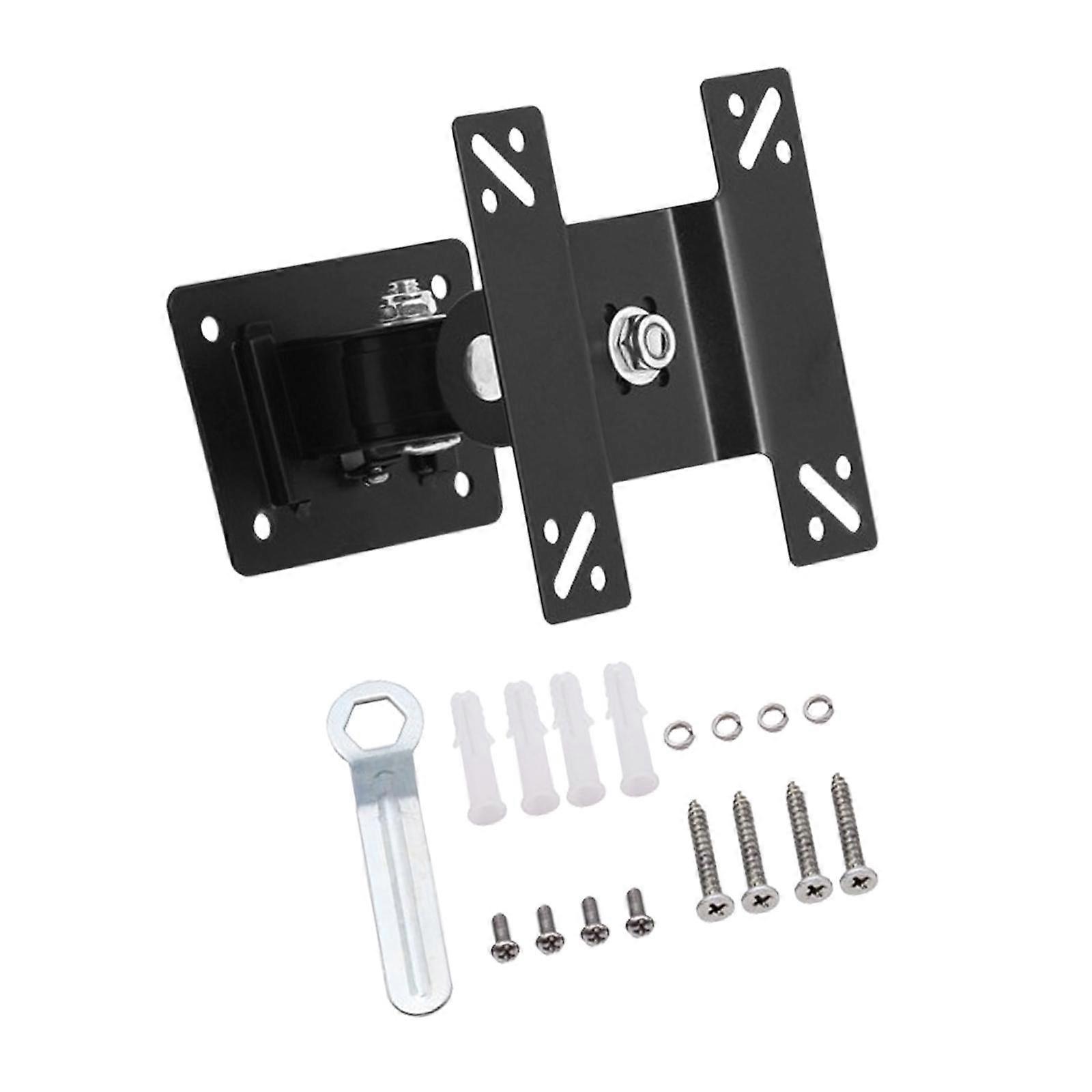 Support TV pivotant universel avec vis d’installation support mural pour moniteur de télévision Axe pivotant en PVC