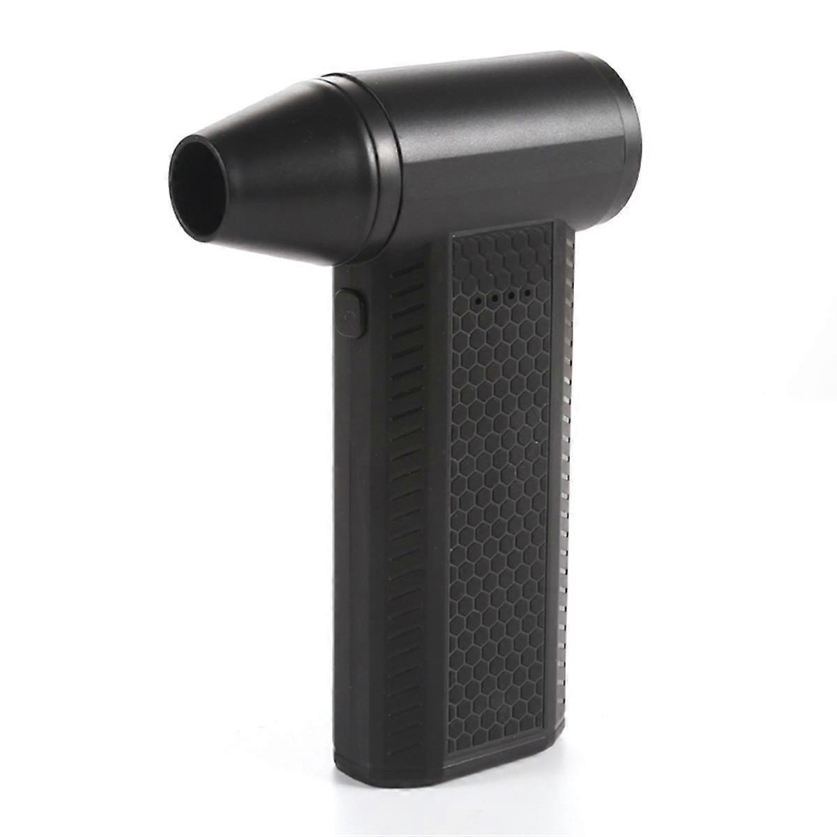 Mini Turbo Jet Fan Portable Handhold Air Duster 4 Levels Adjustable for Keyboard and Car Cleaning Hair Dry Black