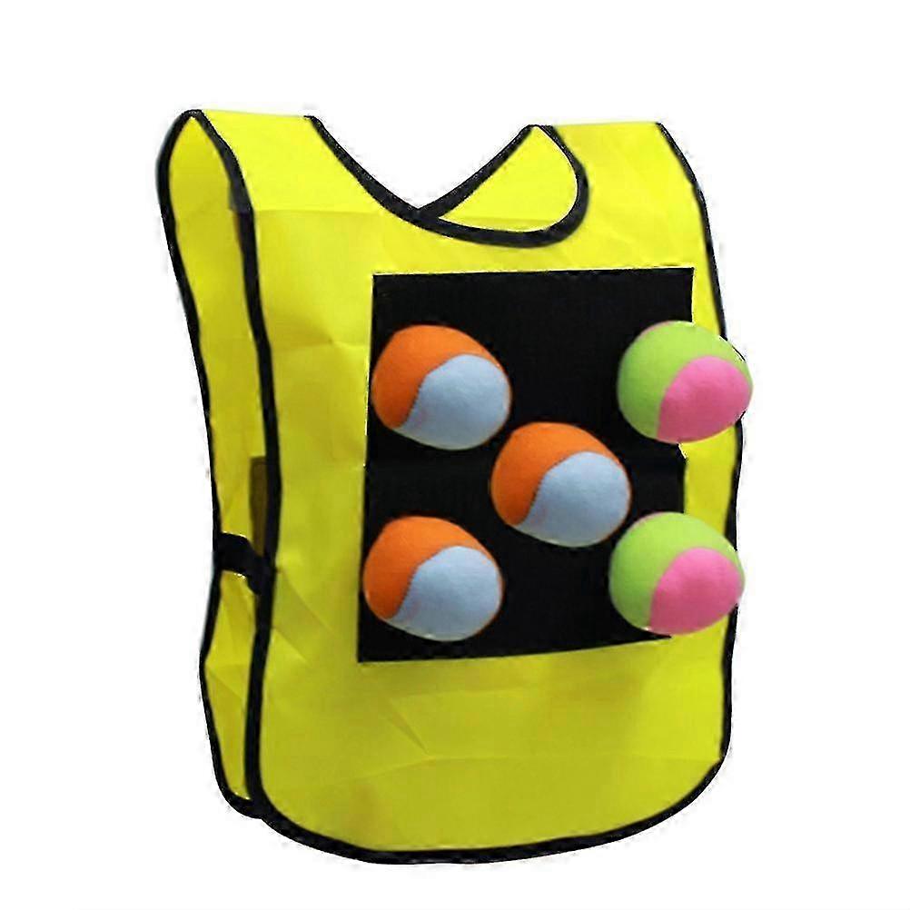 لعبة Dodgeball Sticky Vest في الهواء الطلق مع 5 كرات للأطفال لعبة نشاط خارجي للأطفال - SHENSHEN