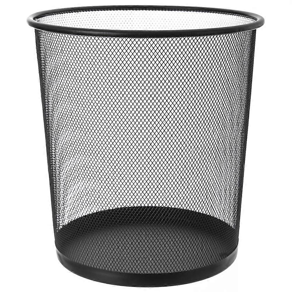 Black Metallic Trash Can 6L for Modern Spaces