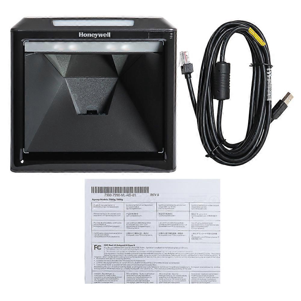 Desktop Barcode Scanner Solaris XP 7990GEL-2USBC-1 Hands-free Code Reader with USB Cable