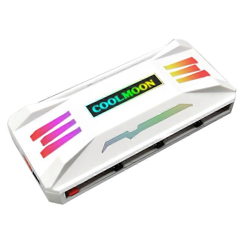 COOLMOON ARGB Fan Intelligent Controller Wireless PC Cooling Chassis Fan Hub