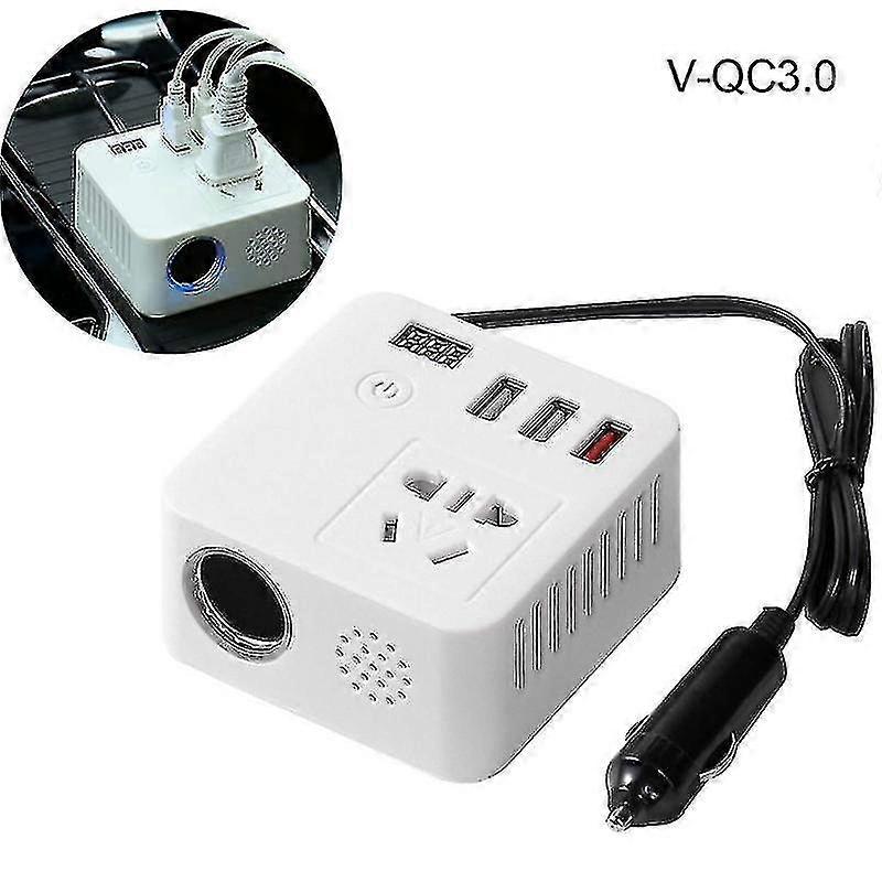 12v / 24v till 220v laddare omvandlare 150w automatisk effekt växelriktare värmeavledning