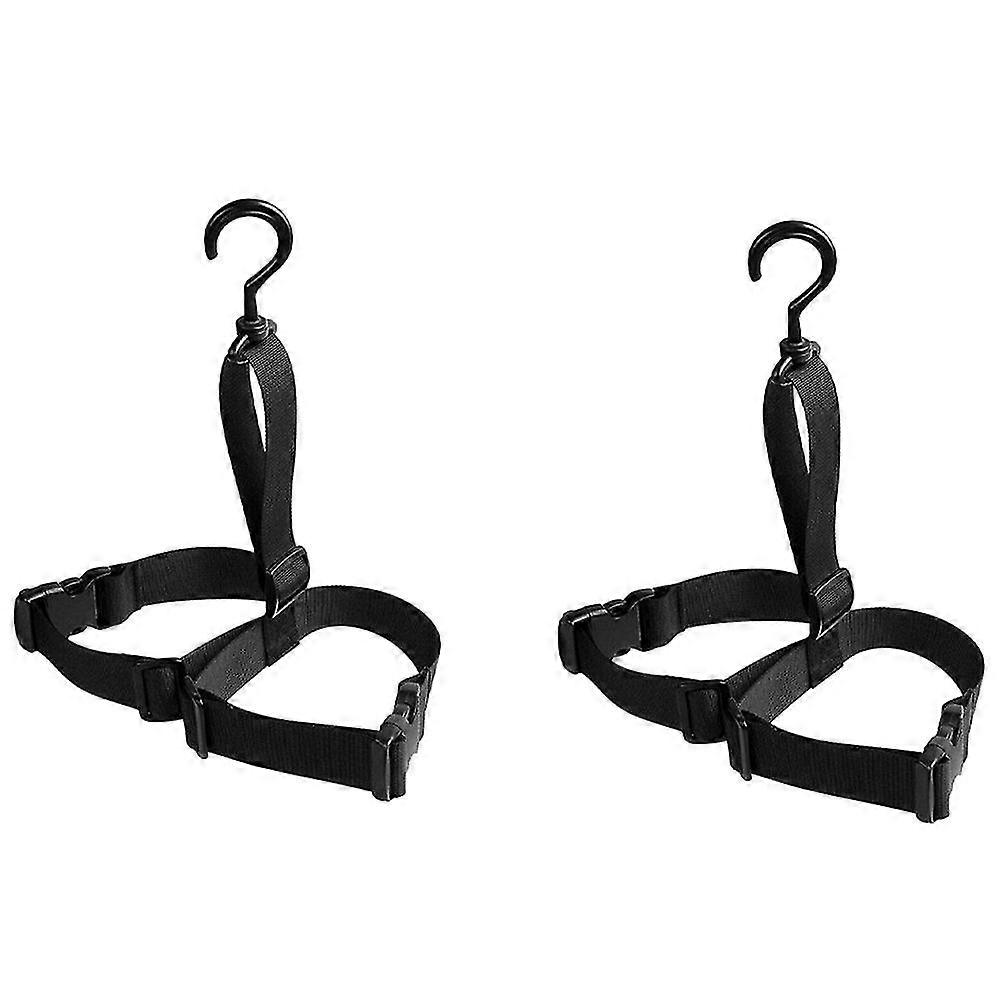 2pc Shoes Hook Holder Hanging Fishing Wader Boot Shoes Hanger Strap Belt For Drying Wader Rack Stor