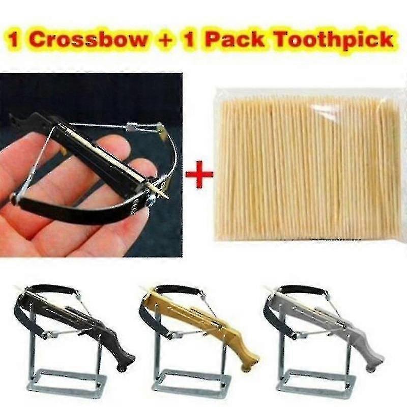 Toothpick Mini Crossbow Bow Cross Arrow Bow Toy