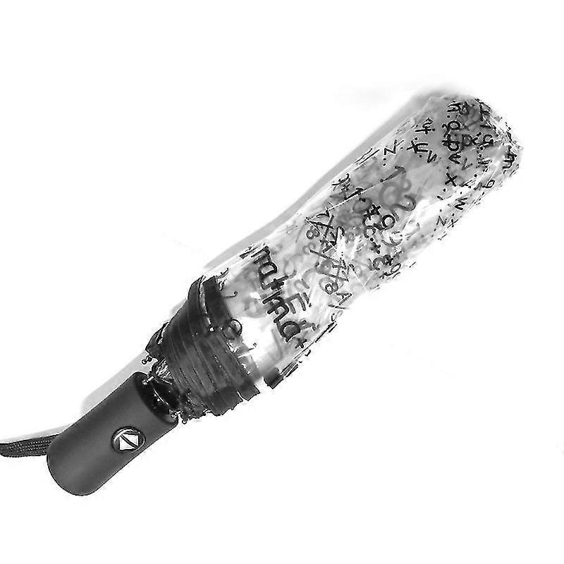 Ombrello automatico Ombrello trasparente Ombrelli pieghevoli da donna Formula matematica Trasparente Parapluie Il sole ragazze ombrellone