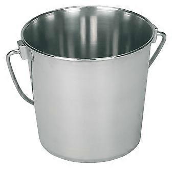 Stable stainless steel bucket