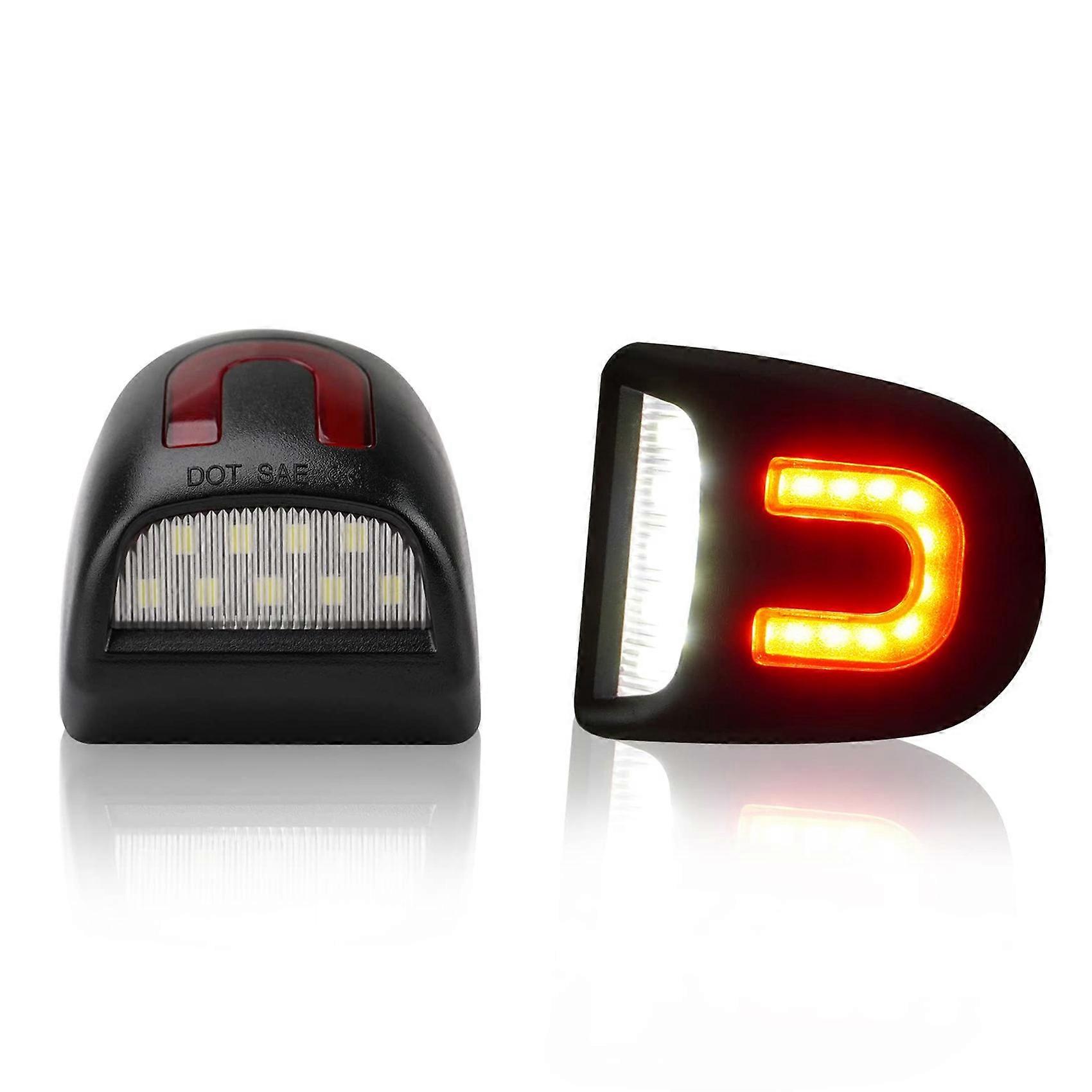2 SZTUK Czerwone U Tube LED Oświetlenie tablicy rejestracyjnej dla dla - 1500 2500
