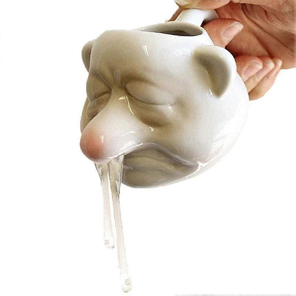 Ceramic Egg Yolk Egg White Separator Funny Egg White Separator Egg Divider Nose Egg Separator Dwarf Shape Egg Sieve Strainer