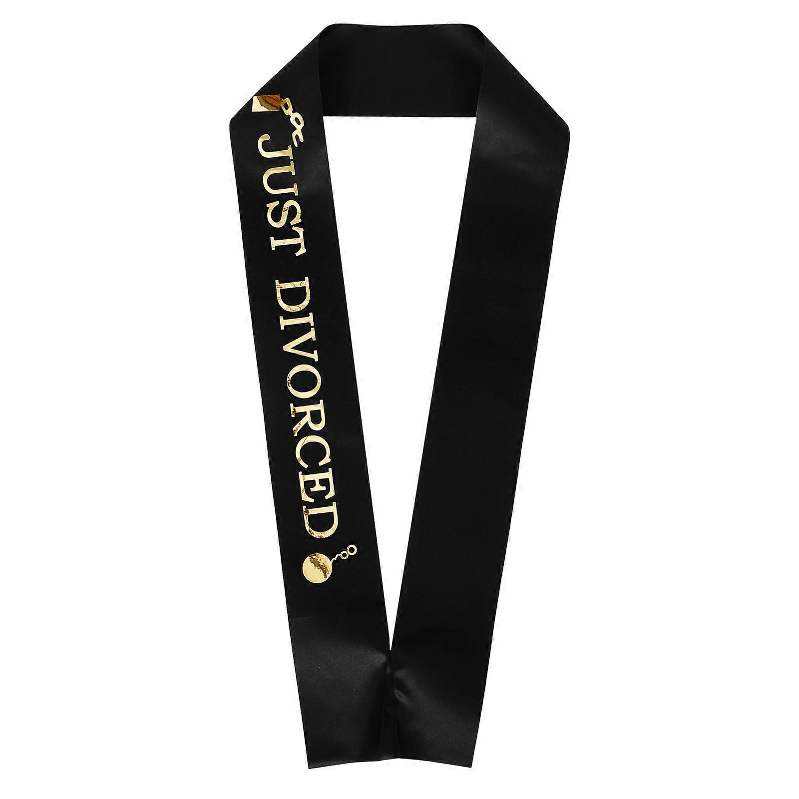 5pcs Just Divorced Sashes Divorced Party Sash Single Women Etiquette Belt Divorce Party Decor