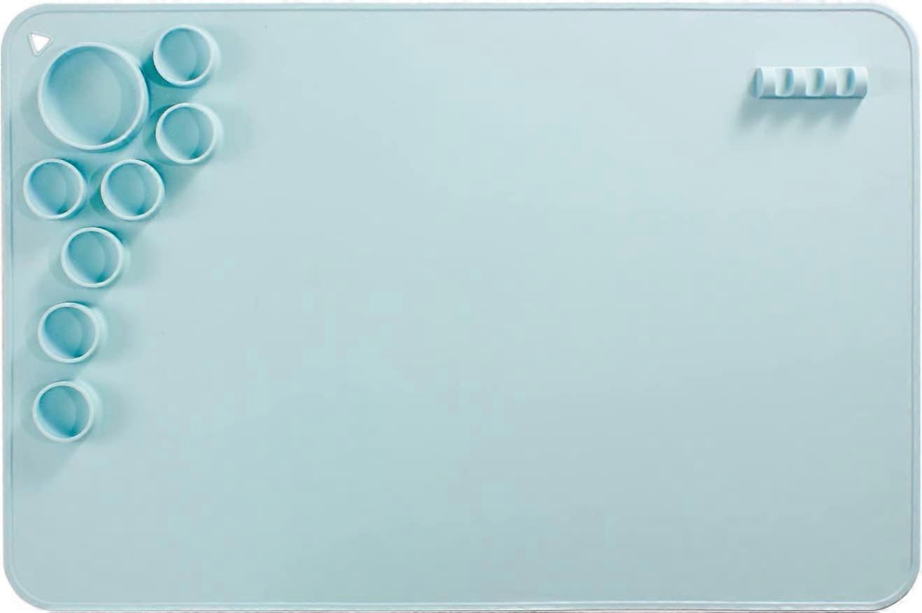 Silicone Craft Mat, 23.62'' x 15.75'' Large Silicone Mat with Compartments Non-Slip Craft Mat
