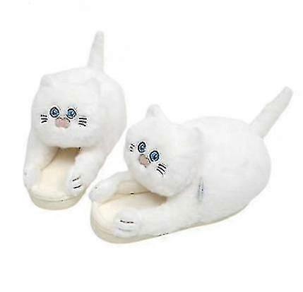 Chinelos de pelúcia de gato Algodão bonito Pet Spoof Chinelos de algodão resistentes a sujeira