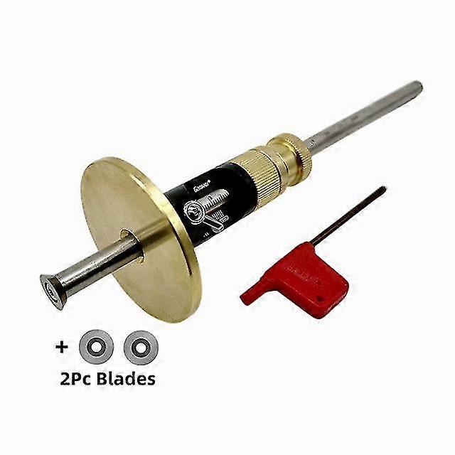 Carpenter diy tools dovetail jig wheel marking gauge with 10 replacement cutters woodworking scriber kit for mortise measuring