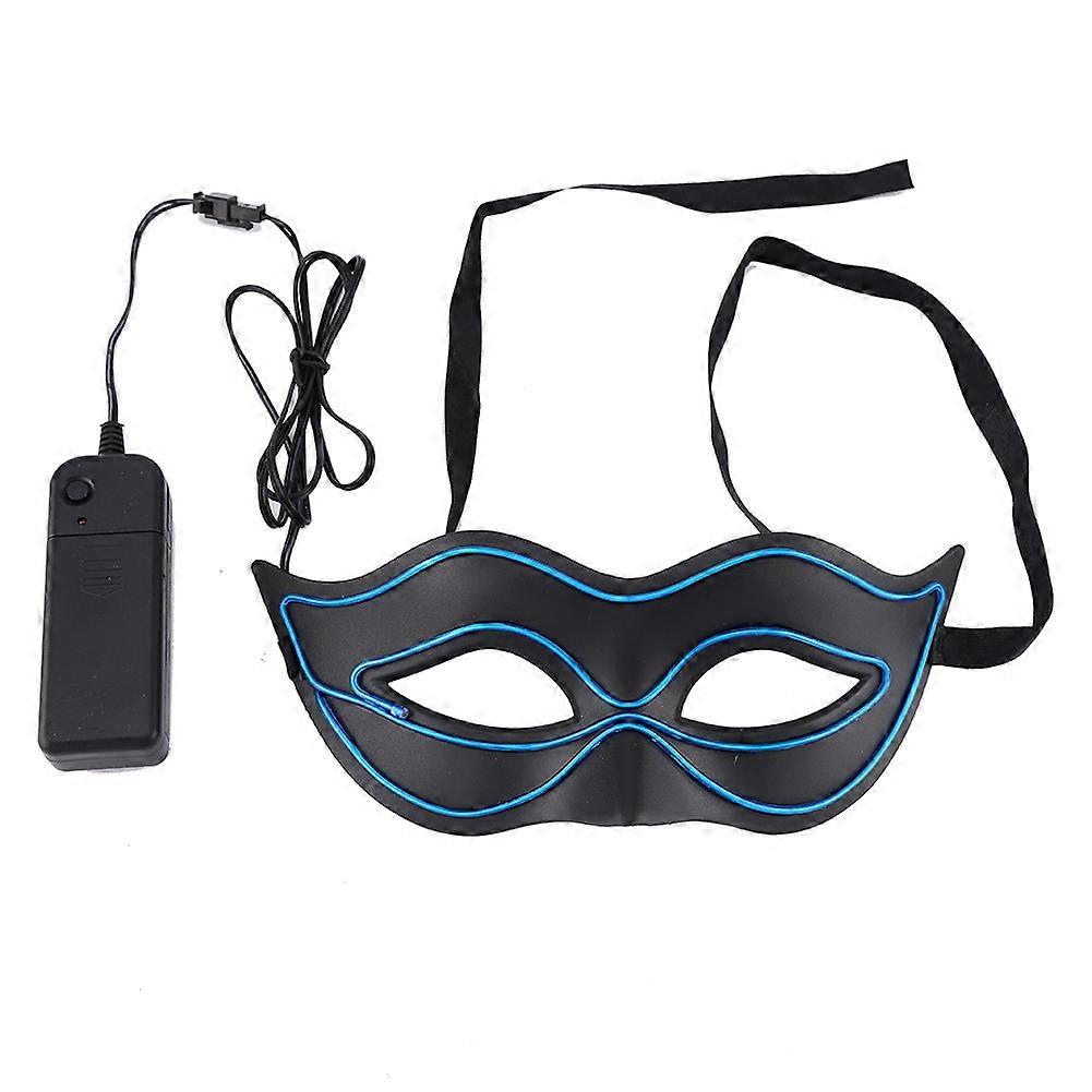 Fox Girl Shape Led Glow Glasses Light Up Glowing Party Glow In The Dark Sunglasses(Blue)