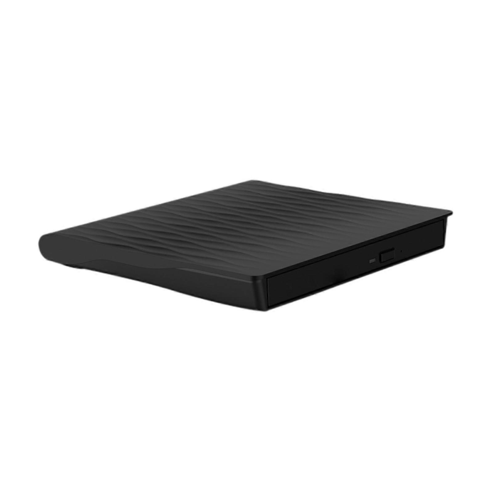 External CD Drive Duplicator for Window 7/8.1/10 Linux OS PC Laptop Desktop Black