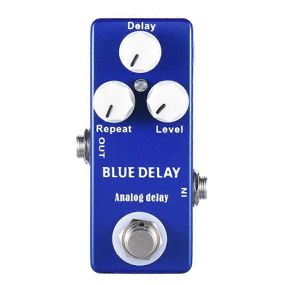 MOSKY BLUE DELAY Pedal Efek Gitar Analog Delay untuk Gitar Listrik True Bypass US Bagian -amp; Aksesori Gitar Mini