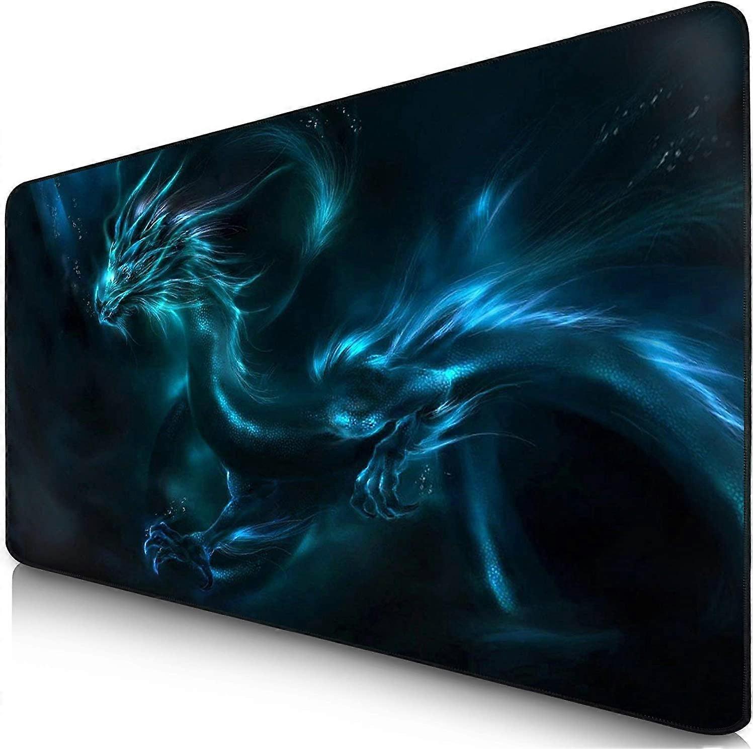 XL Gaming Mouse Pad - 900 x 400 mm - Gamer Mouse Pad - Special Surface Improves Speed and Accuracy - Non-Slip Rubber Base Surface - Blue,2024 Ping
