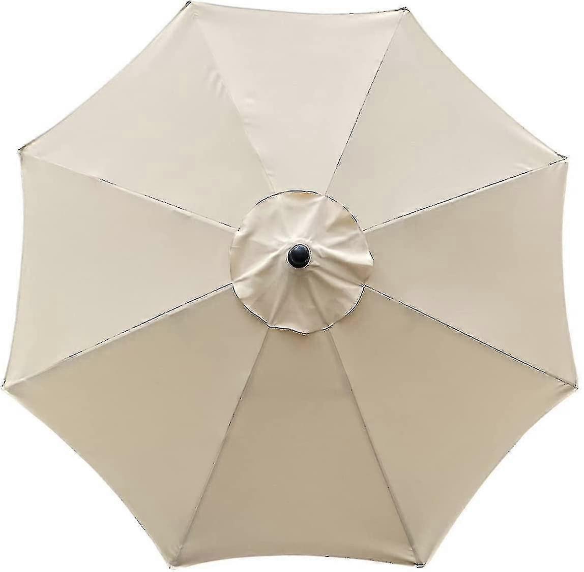 غطاء بديل للمظلة، 8 أضلاع، 3 أمتار، مقاوم للماء، مضاد للأشعة فوق البنفسجية، قماش بديل، بيج