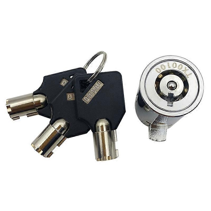 P82D Alloy Lock Core Universal Size Keys Vending Machine Cylinder Anti-pry Lock Core