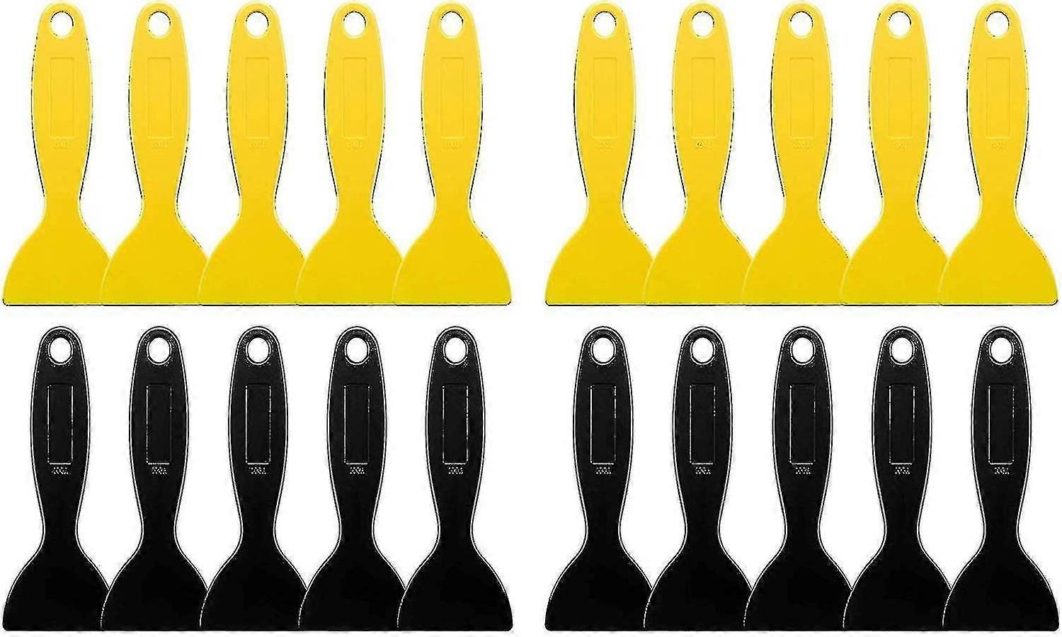 Plastic Spatula Putty Knife Wall Putty Knife Scraper Tool Flexible Paint Scrapers Soft Spatula Scraper Tool-20 Pcs Hy