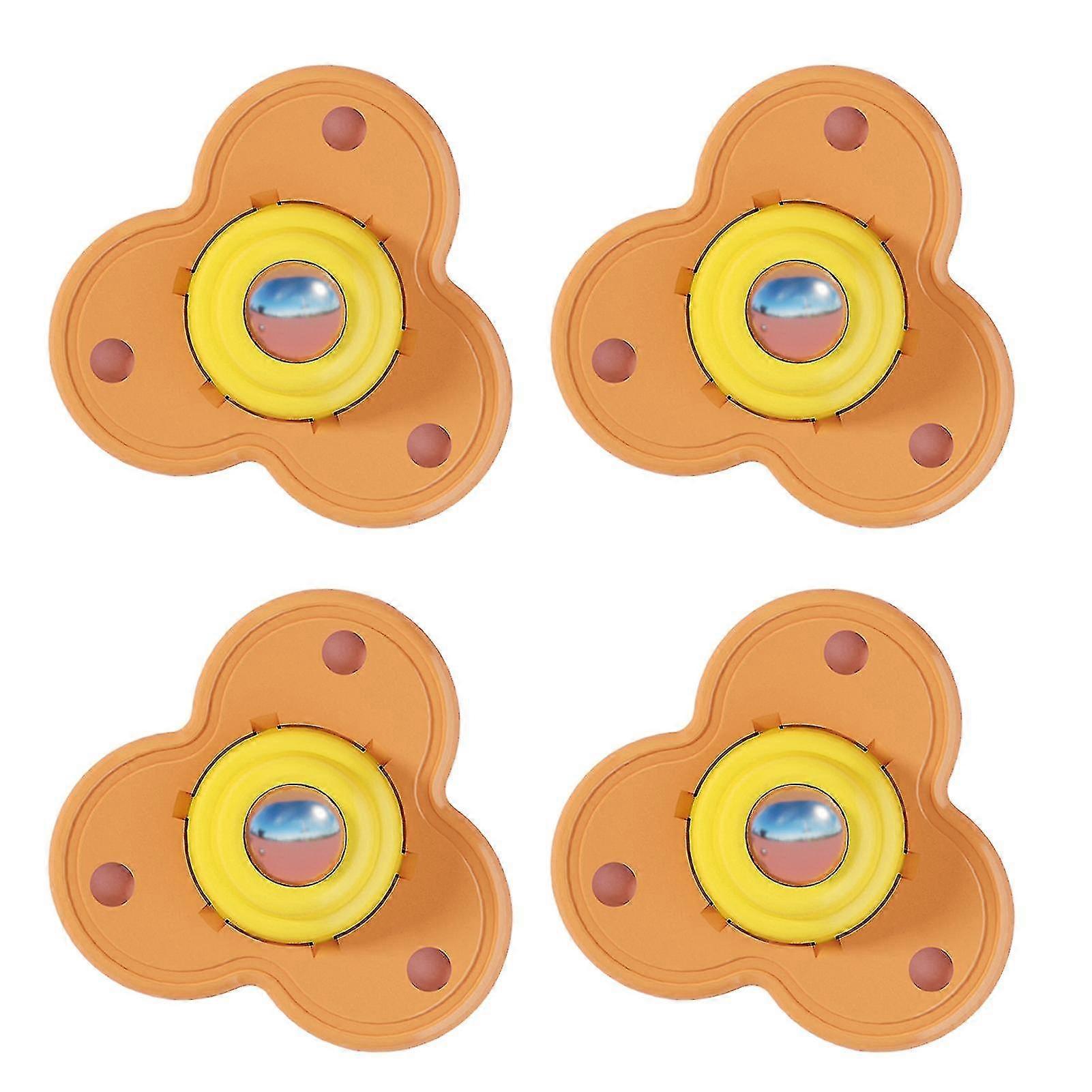 4pcs Paste Type Universal Pulley 360 Rotation For Bottom Storage Rack Trash Can Bed Storage Box