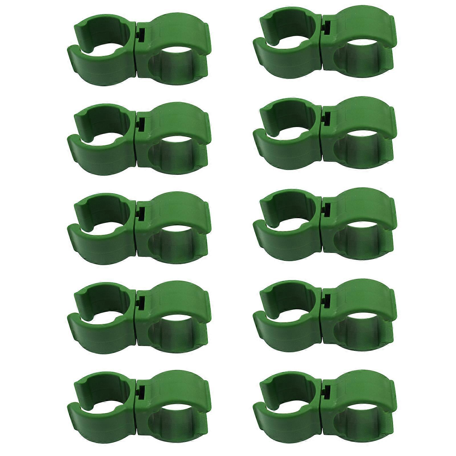 KaESi 10Pcs Plastic Plant Fastener 360 Degree Swivel Universal Well Fixed Rust Resistant Gardening Clip for Garden KAESI